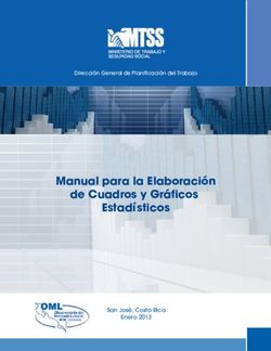 Manual para la Elaboración de Cuadros y Gráficos Manual para la Elaboración - MTSS