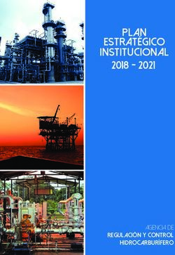 Plan Estratégico INSTITUCIONAL 2018 - 2021 - AGENCIA DE REGULACIÒN Y CONTROL HIDROCARBURÍFERO - Agencia de ...