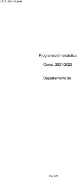 Programaci&oacute;n did&aacute;ctica Curso: 2021/2022 Departamento de - I.E.S. San Vicente
