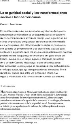 La seguridad social y las transformaciones sociales latinoamericanas
