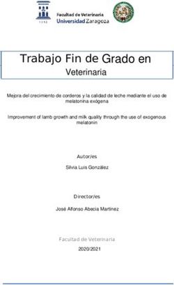 Trabajo Fin de Autor/es Director/es Facultad de Veterinaria - Universidad de Zaragoza