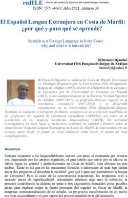 El Espa&ntilde;ol Lengua Extranjera en Costa de Marfil: por qu&eacute; y para qu&eacute; se aprende?