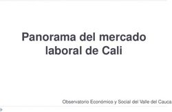Panorama del mercado laboral de Cali - Observatorio Econ&oacute;mico y Social del Valle del Cauca