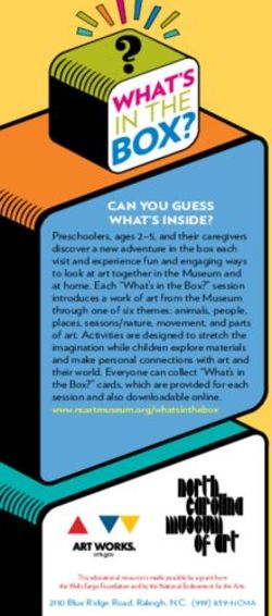 Can you guess what's inside? - North Carolina Museum of Art