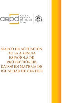 MARCO DE ACTUACI&Oacute;N DE LA AGENCIA ESPA&Ntilde;OLA DE PROTECCI&Oacute;N DE DATOS EN MATERIA DE IGUALDAD DE G&Eacute;NERO - AEPD