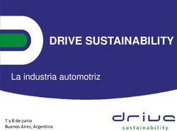 DRIVE SUSTAINABILITY La industria automotriz
