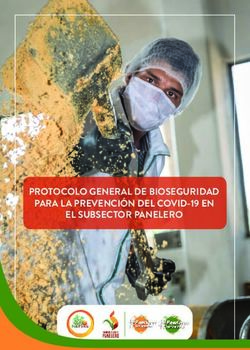 PROTOCOLO GENERAL DE BIOSEGURIDAD PARA LA PREVENCI&Oacute;N DEL COVID-19 EN EL SUBSECTOR PANELERO - Fedepanela