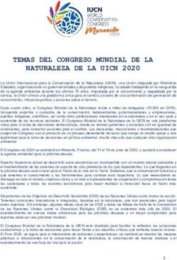 TEMAS DEL CONGRESO MUNDIAL DE LA NATURALEZA DE LA UICN 2020