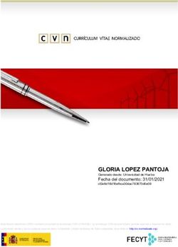 GLORIA LOPEZ PANTOJA Fecha del documento: 31/01/2021 Generado desde: Universidad de Huelva