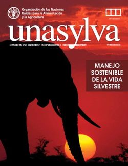 249 MANEJO SOSTENIBLE DE LA VIDA SILVESTRE - Vol. 68 2017/1 Revistainternacionalsobrebosquesyactividadeseindus trias forestales - Food and ...