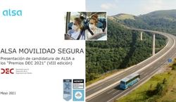 ALSA MOVILIDAD SEGURA - Presentación de candidatura de ALSA a los "Premios DEC 2021" (VIII edición)