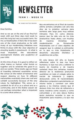TERM 1 - WEEK 15 - International School San ...