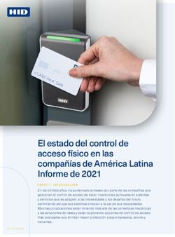 El estado del control de acceso f&iacute;sico en las compa&ntilde;&iacute;as de Am&eacute;rica Latina Informe de 2021