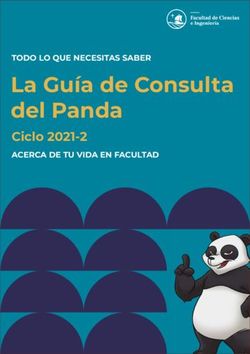 La Gu&iacute;a de Consulta del Panda - Ciclo 2021-2 ACERCA DE TU VIDA EN FACULTAD TODO LO QUE NECESITAS SABER - PUCP