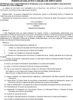 PODER LEGISLATIVO CAMARA DE DIPUTADOS