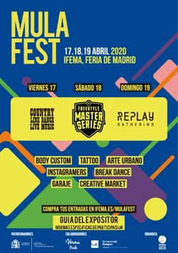 GUÍA DEL EXPOSITOR Normas Específicas de Participación - Ifema