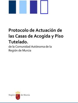 Protocolo de Actuación de las Casas de Acogida y Piso Tutelado - de la Comunidad Autónoma de la Región de Murcia