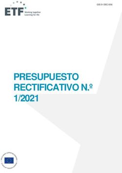 PRESUPUESTO RECTIFICATIVO N.&ordm; 1/2021 - European Training ...