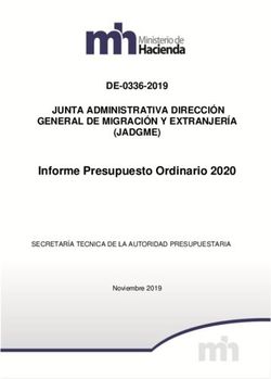 Informe Presupuesto Ordinario 2020 - DE-0336-2019 JUNTA ADMINISTRATIVA DIRECCI&Oacute;N GENERAL DE MIGRACI&Oacute;N Y EXTRANJER&Iacute;A (JADGME) - Ministerio de Hacienda