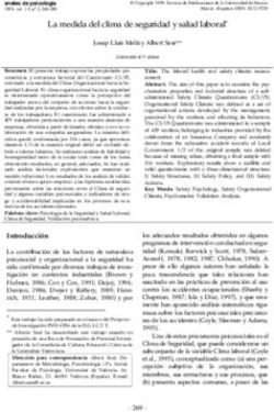 La medida del clima de seguridad y salud laboral