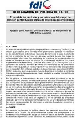 DECLARACI&Oacute;N DE POL&Iacute;TICA DE LA FDI - El papel de los dentistas y los miembros del equipo de atenci&oacute;n dental durante brotes de enfermedades infecciosas