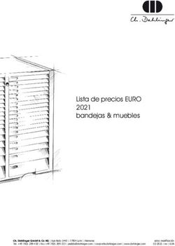 Lista de precios EURO 2021 bandejas & muebles - Dahlinger