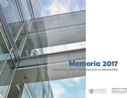 Memoria 2017 FUNDACI&Oacute;N CIUDAD POLIT&Eacute;CNICA DE LA INNOVACI&Oacute;N - UPV ...