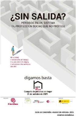 GUÍA DE CAMPAÑA "NADIE SIN HOGAR" 2021 CÁRITAS ESPAÑOLA