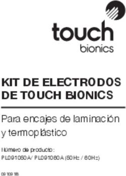 Kit de electrodos de touch Bionics - Para encajes de laminaci&oacute;n y termopl&aacute;stico
