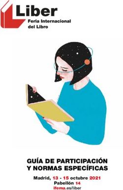 GUÍA DE PARTICIPACIÓN Y NORMAS ESPECÍFICAS - Madrid, 13 - 15 octubre 2021 Pabellón 14 ifema.es/liber