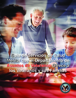 Guía de Servicios de Salud Mental que el Departamento de Asuntos de Veteranos Ofrece a los Veteranos y sus Familias