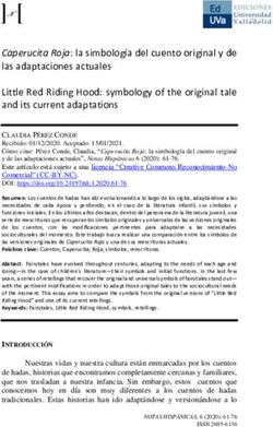 Caperucita Roja: la simbolog&iacute;a del cuento original y de las adaptaciones actuales Little Red Riding Hood: symbology of the original tale and its ...
