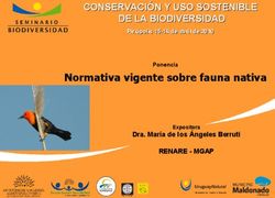 CONSERVACI&Oacute;N Y USO SOSTENIBLE DE LA BIODIVERSIDAD