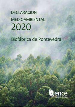 2020 Biofábrica de Pontevedra - DECLARACION MEDIOAMBIENTAL