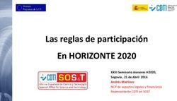 En HORIZONTE 2020 Las reglas de participación - XXIII Seminario Asesores H2020, Segovia , 21 de Abril 2016 Andrés Martinez NCP de aspectos legales ...
