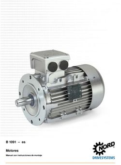 B1091 - es Motores Manual con instrucciones de montaje - NORD Drivesystems