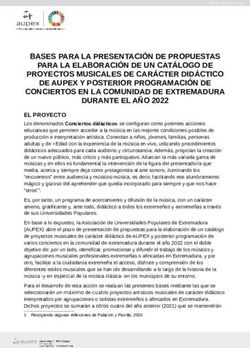 BASES PARA LA PRESENTACI&Oacute;N DE PROPUESTAS PARA LA ELABORACI&Oacute;N DE UN CAT&Aacute;LOGO DE PROYECTOS MUSICALES DE CAR&Aacute;CTER DID&Aacute;CTICO DE AUPEX Y POSTERIOR ...