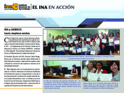 INA y UNESCO hacia empleos verdes