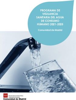 PROGRAMA DE VIGILANCIA SANITARIA DEL AGUA DE CONSUMO HUMANO 2021-2025 - Comunidad de Madrid