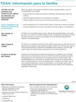 TDAH: informaci&oacute;n para la familia - Seattle ...