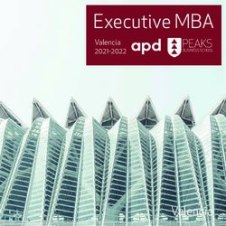 Executive MBA Valencia 2021-2022 - PEAKS Business School