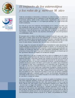 El impacto de los estereotipos y los roles de género en México