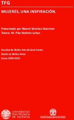 TFG MUJERES, UNA INSPIRACI&Oacute;N - Presentado por Noem&iacute; S&aacute;nchez Guerrero Tutora: M. Pilar Beltr&aacute;n Lahoz - RiuNet
