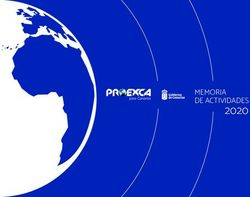 2020 MEMORIA DE ACTIVIDADES - Proexca