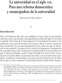 La universidad en el siglo XXI. Para una reforma democr&aacute;tica y emancipadora de la universidad