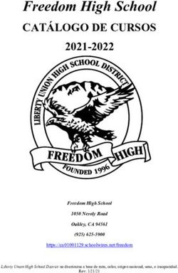 Freedom High School CATÁLOGO DE CURSOS 2021-2022 - CATÁLOGO DE CURSOS 2021-2022