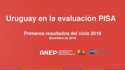 Uruguay en la evaluación PISA - Primeros resultados del ciclo 2018 diciembre de 2019 - Anep