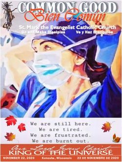 NOVEMBER 22, 2020 Kenosha, Wisconsin 22 DE NOVIEMBRE DE 2020 - St. Mark's