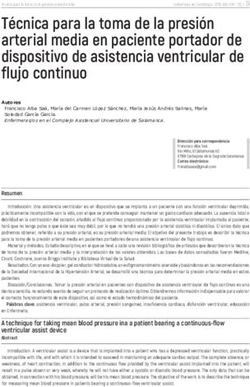 Técnica para la toma de la presión arterial media en paciente portador de dispositivo de asistencia ventricular de flujo continuo