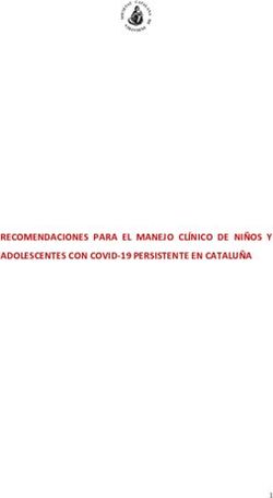 RECOMENDACIONES PARA EL MANEJO CL&Iacute;NICO DE NI&Ntilde;OS Y ADOLESCENTES CON COVID-19 PERSISTENTE EN CATALU&Ntilde;A